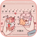 pink berry cheers keyboard bac android application logo